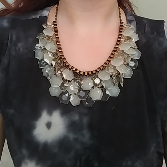 Crystal ice statement necklace - Picture 4 of 5